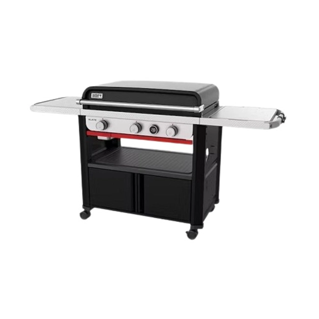 Vendita online Piastra Weber Slate GPD da 76 CM nera con supporto